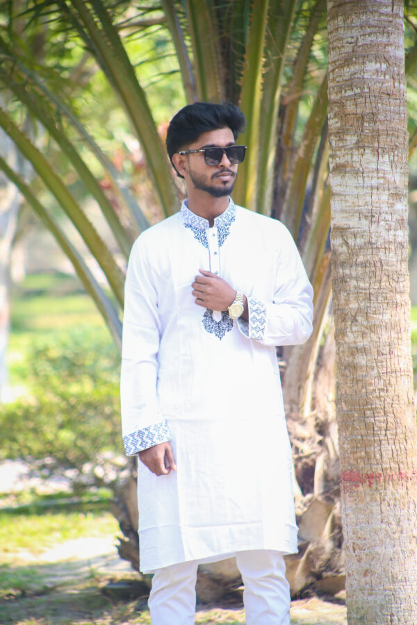 white panjabi in budget friendly